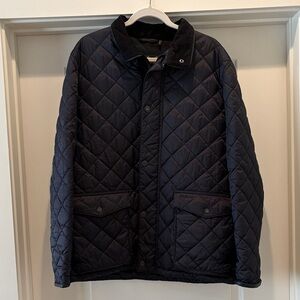 Barbour Men's Navy Quilted Jacket. Size XL. Navy